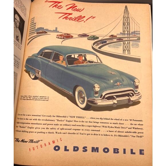 1949 Look Magazine Joe DiMaggio and Son New York Yankees Baseball Newsstand MINT - Picture 6 of 10